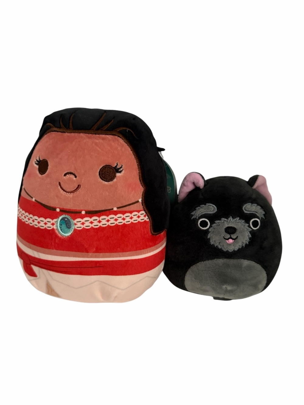 Disney Squishmallows Moana Small Plush Lot 2 Dog Stuffed Toy Disney Princess
